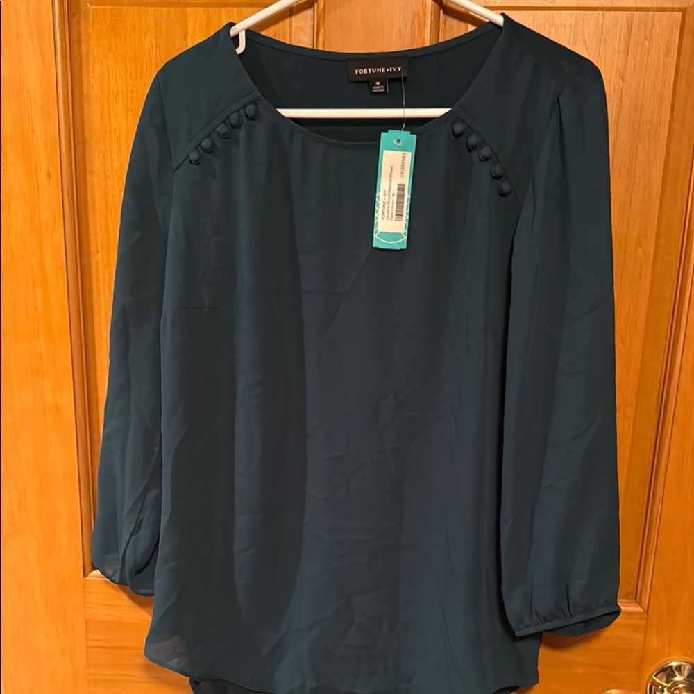 Women's Green Blouse